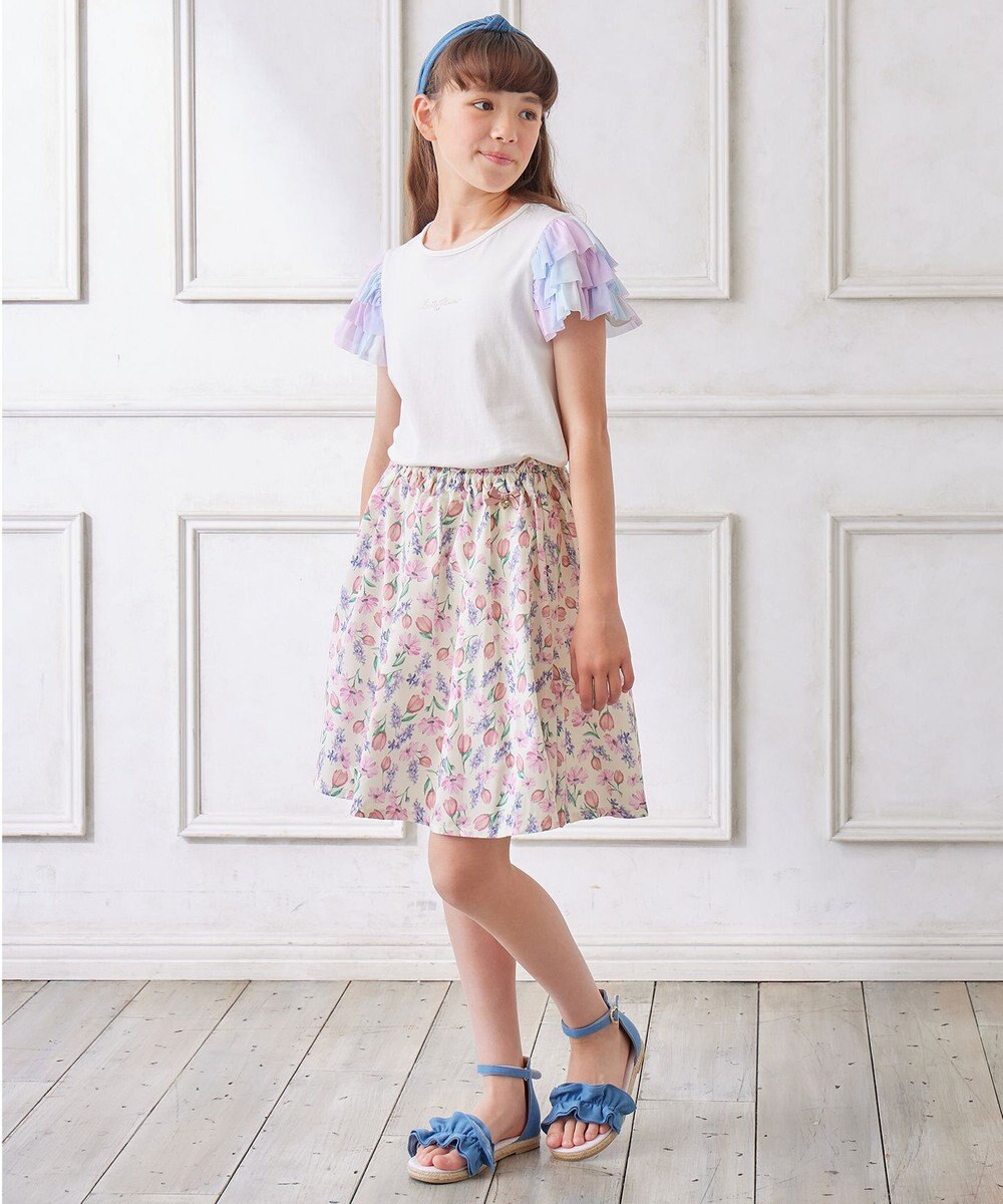 ANY KIDS 接触冷感 レインボーチュール Tシャツ 