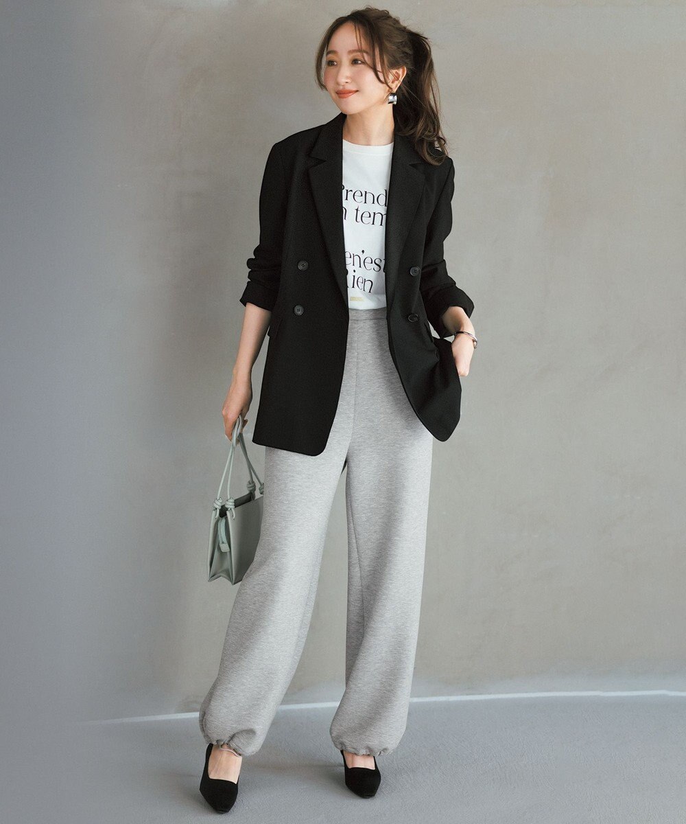 UNFILO L 【野呂佳代さん着用】BEAUTY FORM JERSEY イージーパンツ 