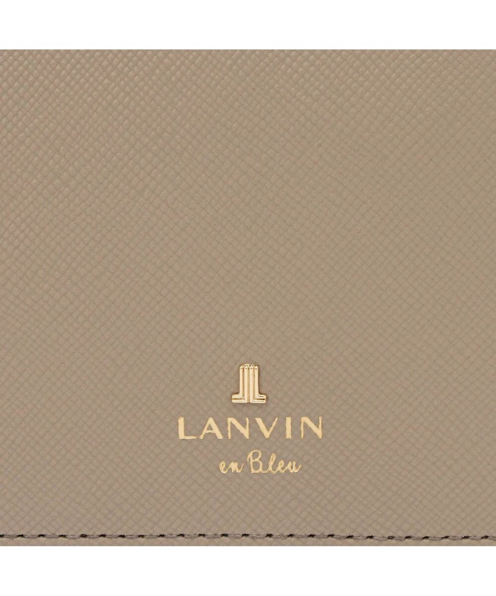 LANVIN en Bleu リュクサンブールカラー 二つ折り被せ財布 