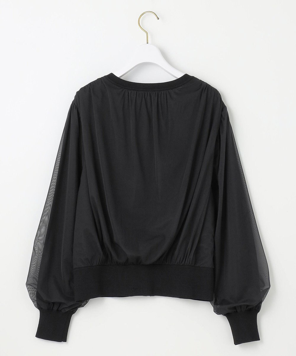 ANY SIS 【洗える】チュールレイヤードニット ブルゾン 