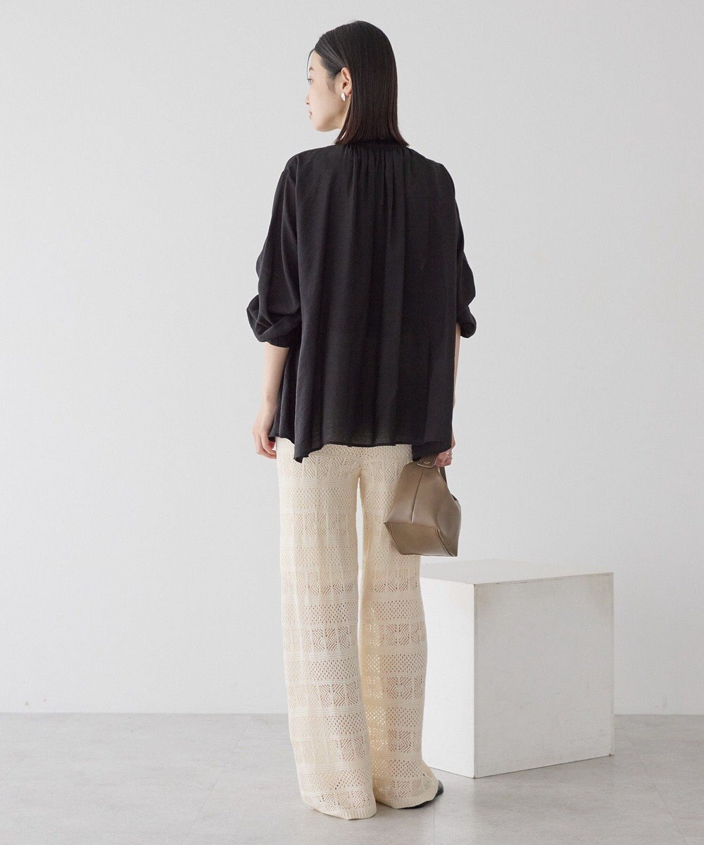 AMERICAN HOLIC スキッパーギャザーブラウス 