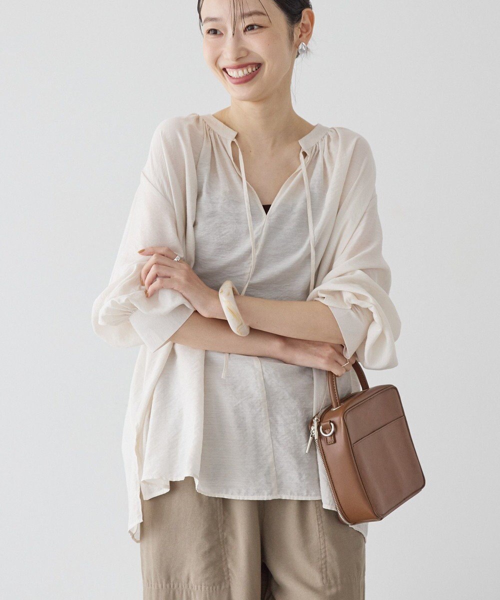 AMERICAN HOLIC スキッパーギャザーブラウス 