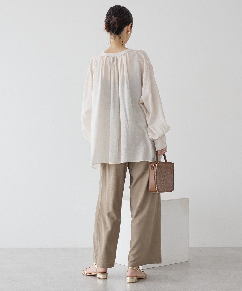 AMERICAN HOLIC スキッパーギャザーブラウス 