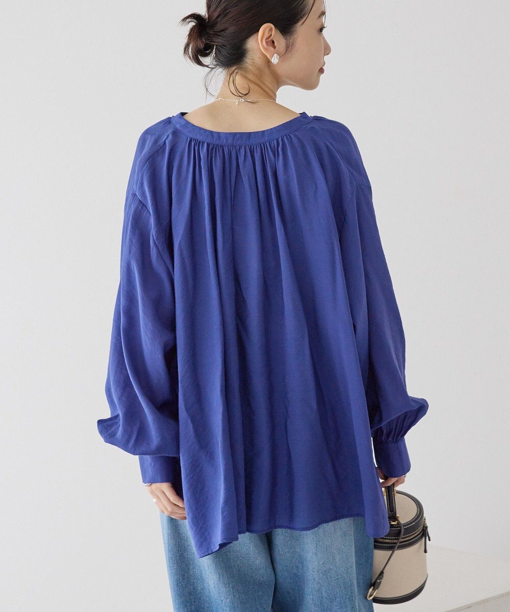 AMERICAN HOLIC スキッパーギャザーブラウス 