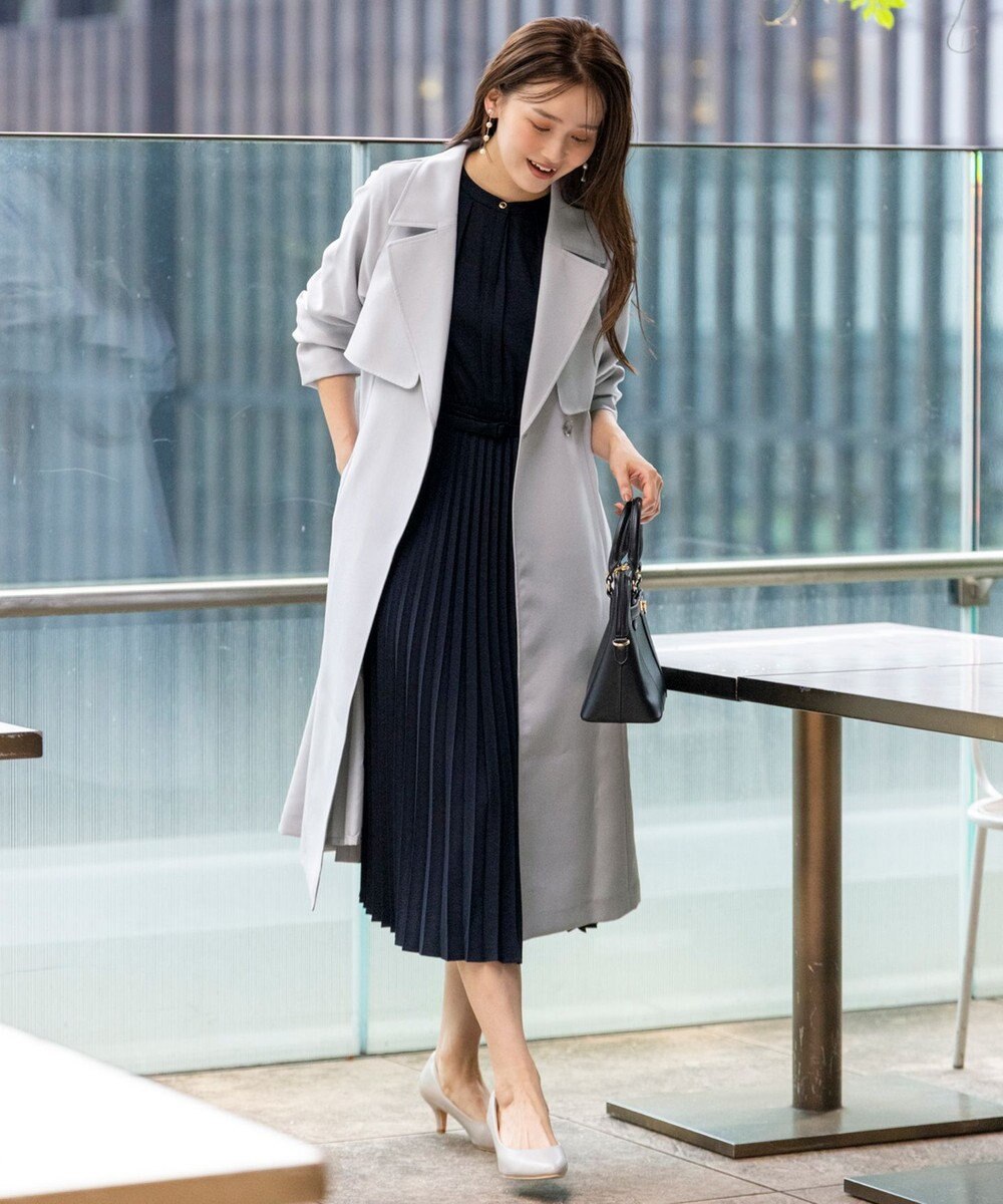 ANY SIS S 【洗える】Nobleライトトレンチ コート 