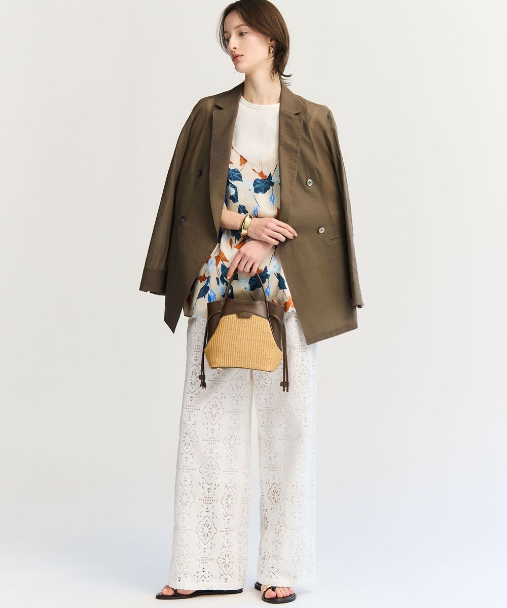 23区 【見上愛さん着用】ペーパーライクコンビ ショルダーバッグ (S) 