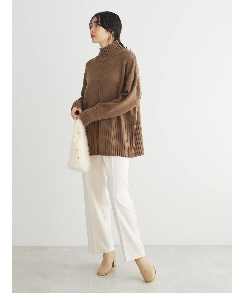 Green Parks 洗える　バックスリットニットプルオーバー 