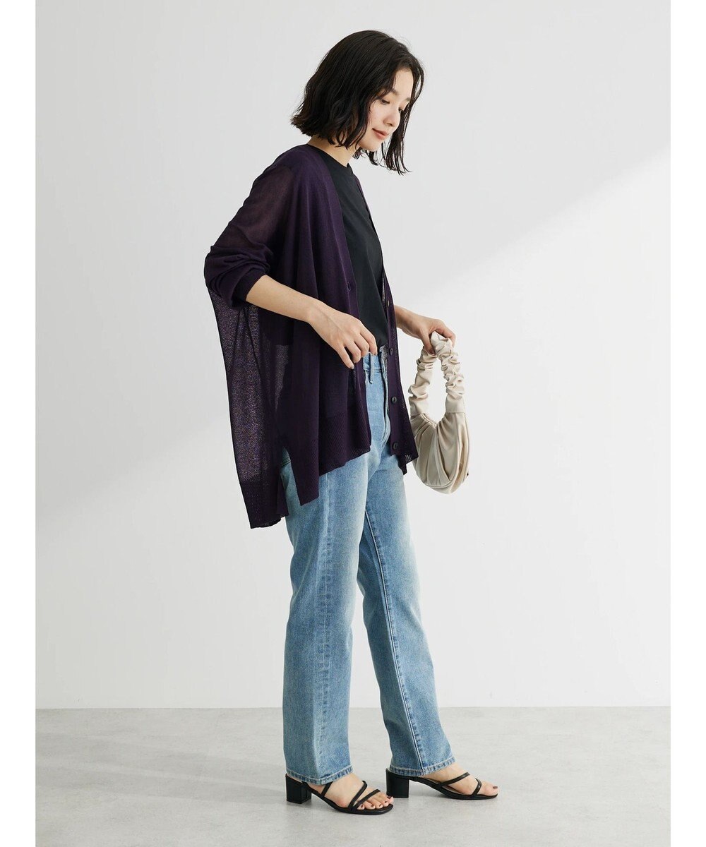 Green Parks 接触冷感シアーニットカーディガン 