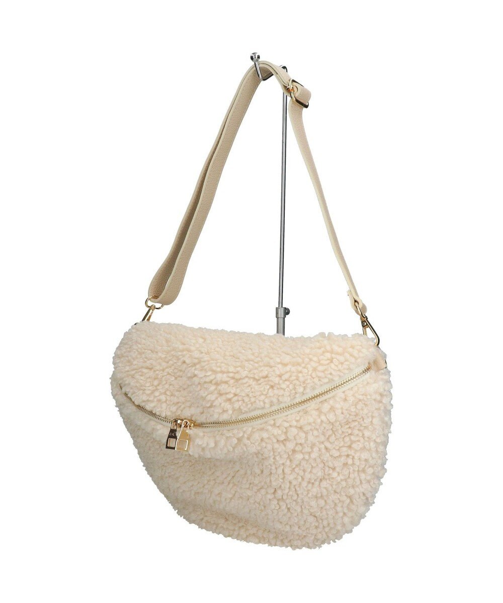 INTER-CHAUSSURES 【ANDREA CARDONE】レザーストラップボアショルダーバッグ 