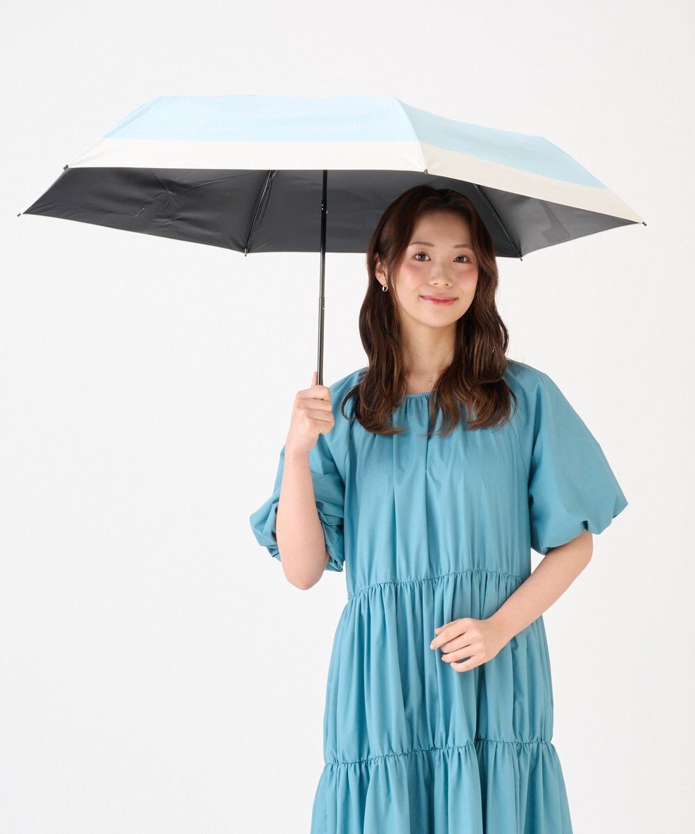 MOONBAT 【遮光100％/３秒で折りたためる日傘】晴雨兼用 折りたたみ傘 ウラワザ バイカラー 
