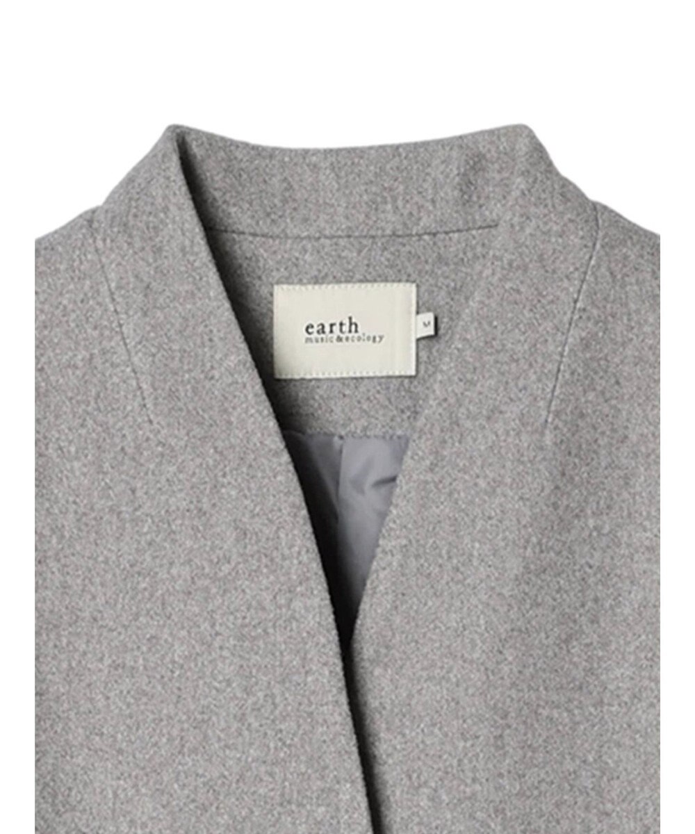 earth music&ecology Ｖネックノーカラーコート 
