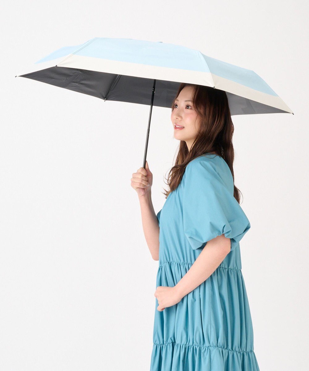 MOONBAT 【遮光100％/３秒で折りたためる日傘】晴雨兼用 折りたたみ傘 ウラワザ バイカラー 