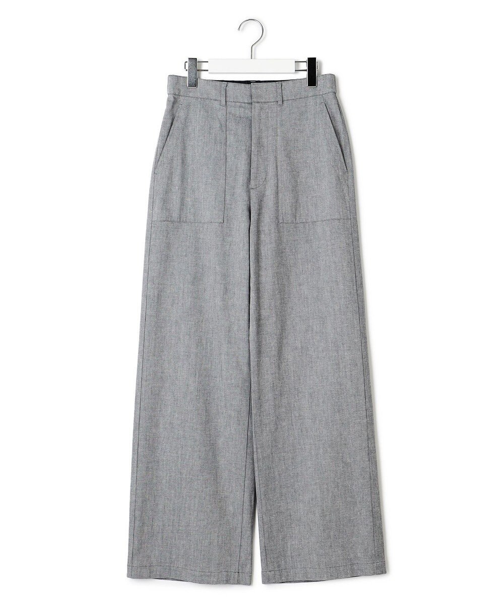 23区 S 【洗える】スラブツイルストレッチ ワイド パンツ 