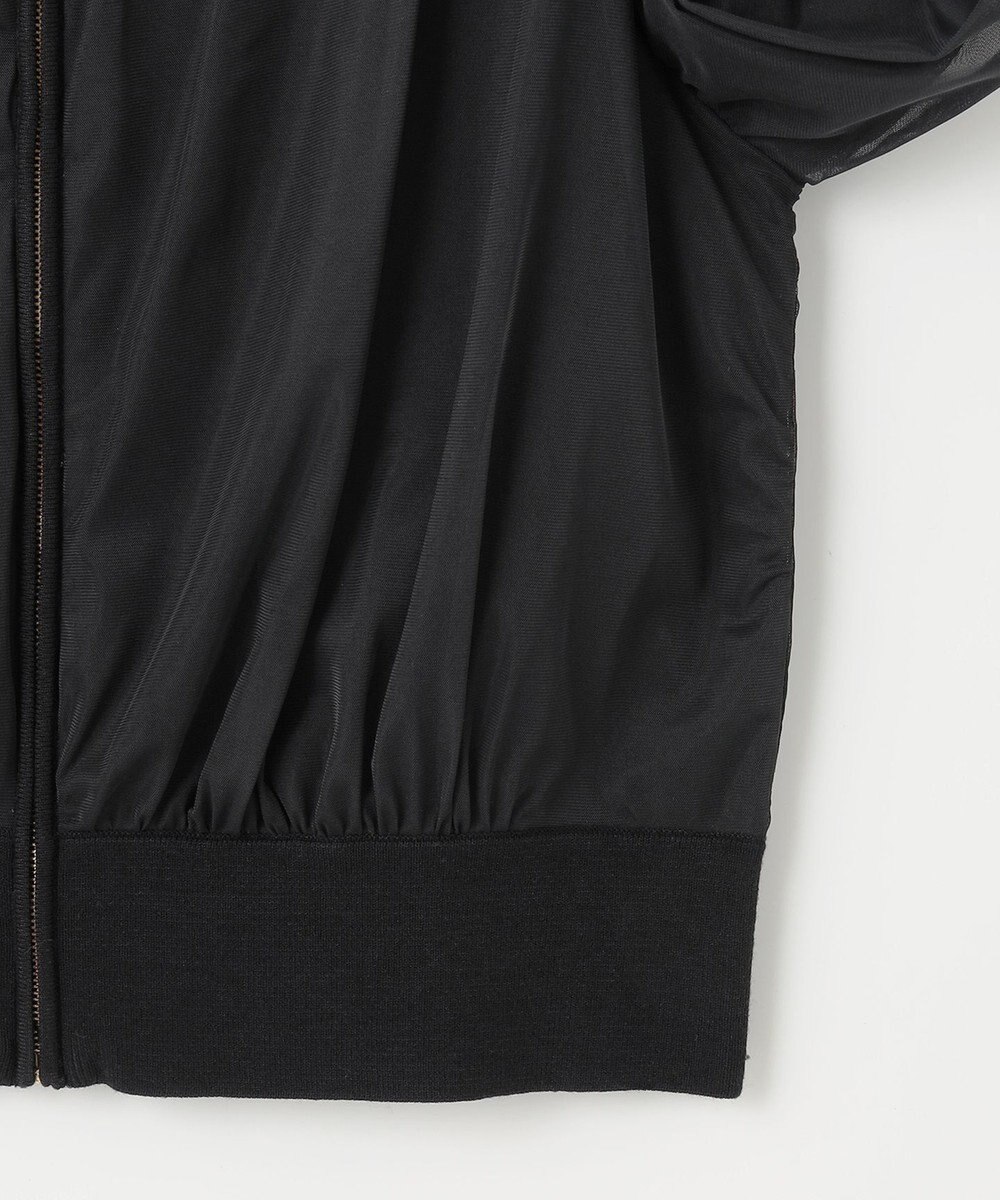 ANY SIS 【洗える】チュールレイヤードニット ブルゾン 