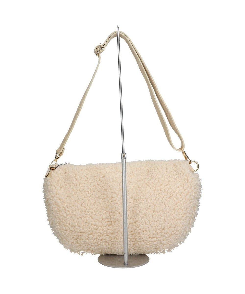 INTER-CHAUSSURES 【ANDREA CARDONE】レザーストラップボアショルダーバッグ 