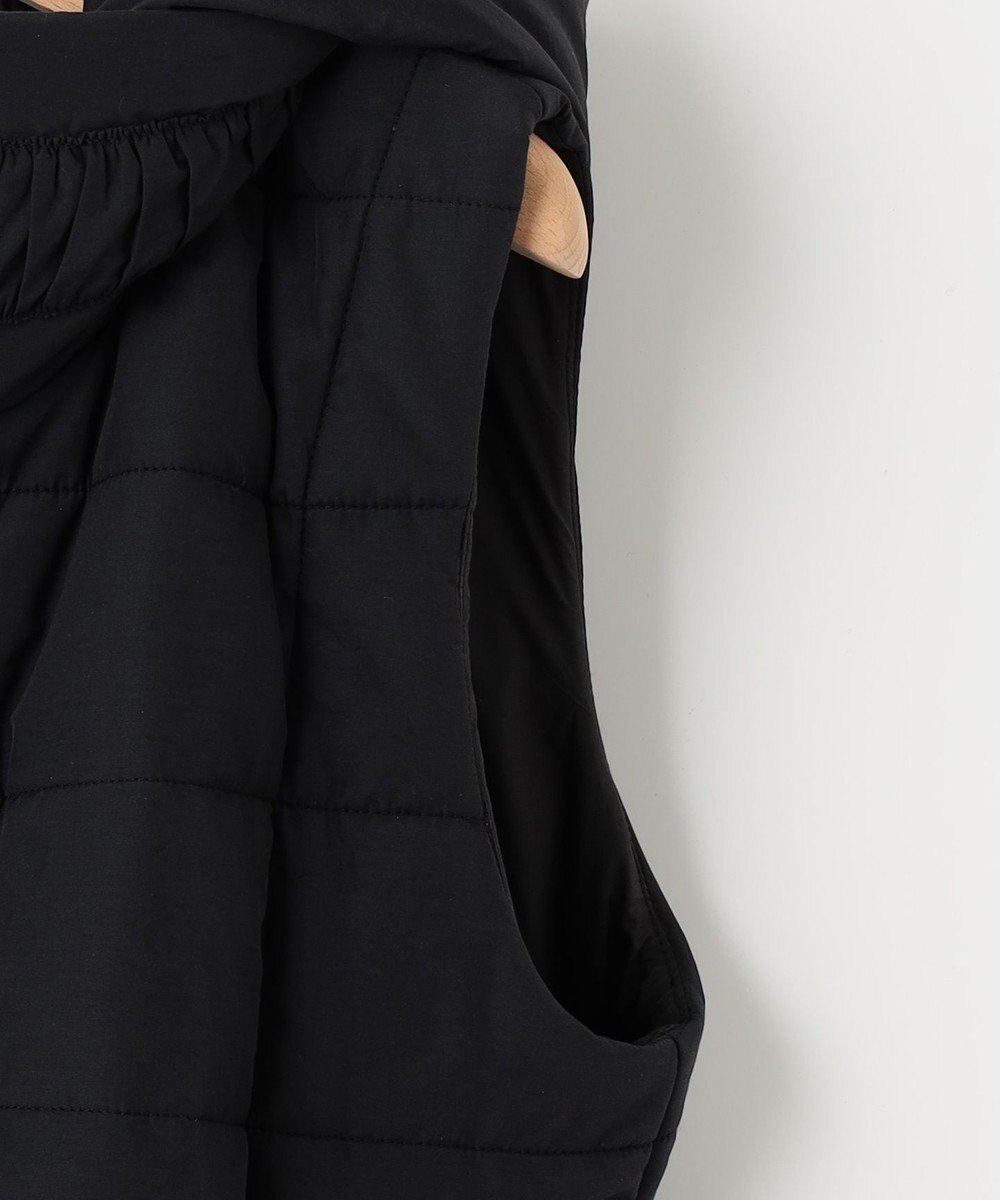 組曲 【中綿・軽羽織】フード付きパディングベスト 