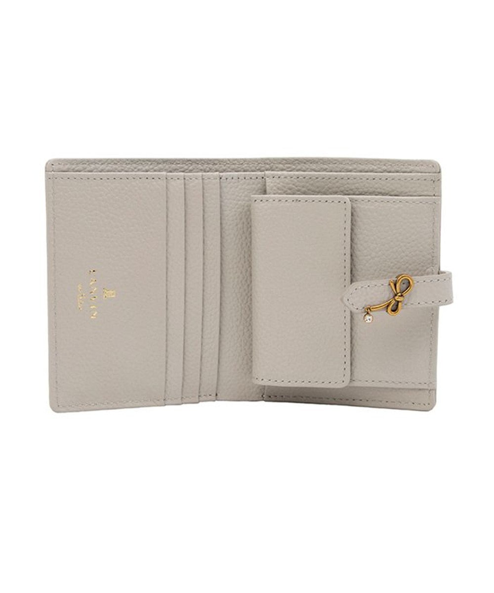 LANVIN en Bleu リュバン コンパクト二つ折り財布 