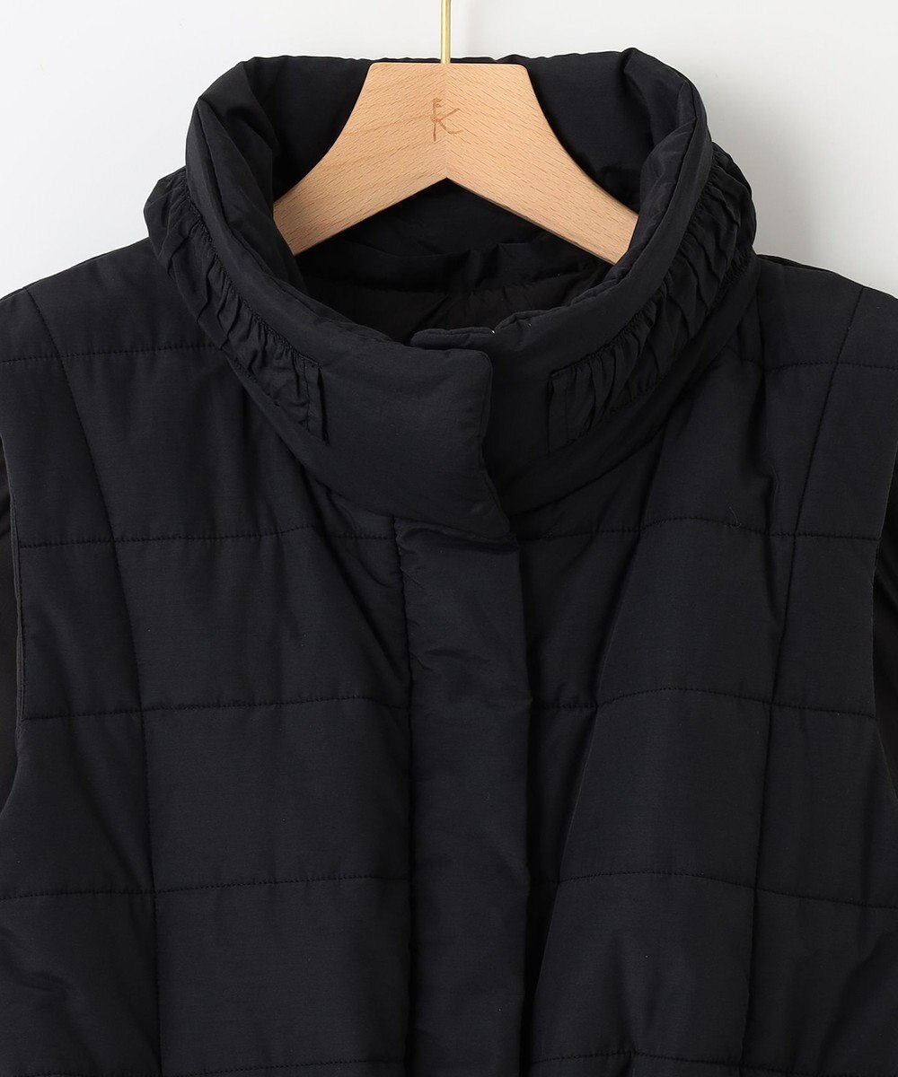 組曲 【中綿・軽羽織】フード付きパディングベスト 
