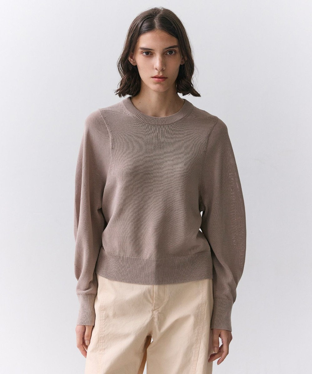 BEIGE， ARSENOPY / コットンドライタッチクルーネックニット 