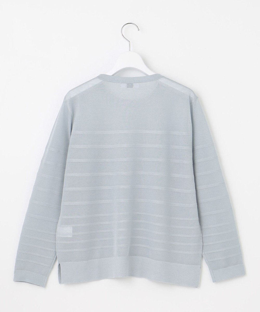 J.PRESS LADIES 【WEB限定・洗える】Vis/Peスパーク シアー ボーダー ニット 