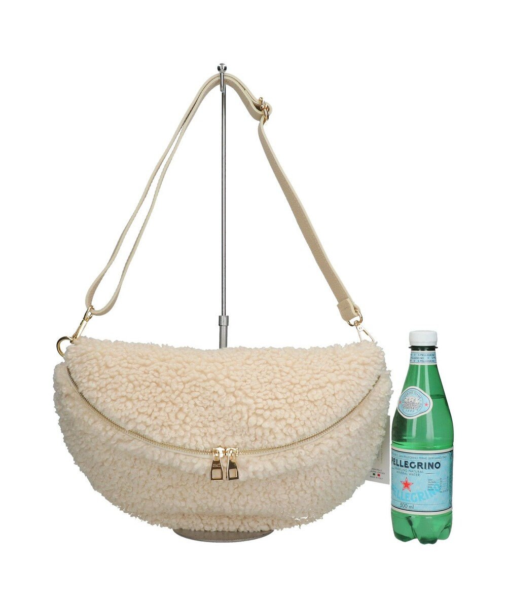 INTER-CHAUSSURES 【ANDREA CARDONE】レザーストラップボアショルダーバッグ 