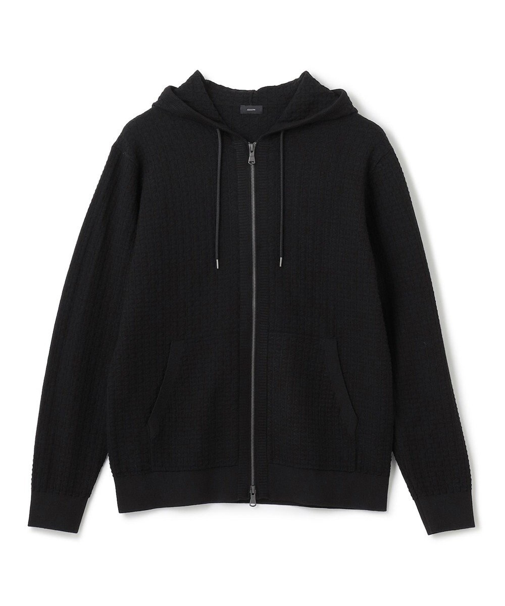 JOSEPH HOMME 【イージーケア】 ヴィスコースリンクス　ジップアップニットパーカー 