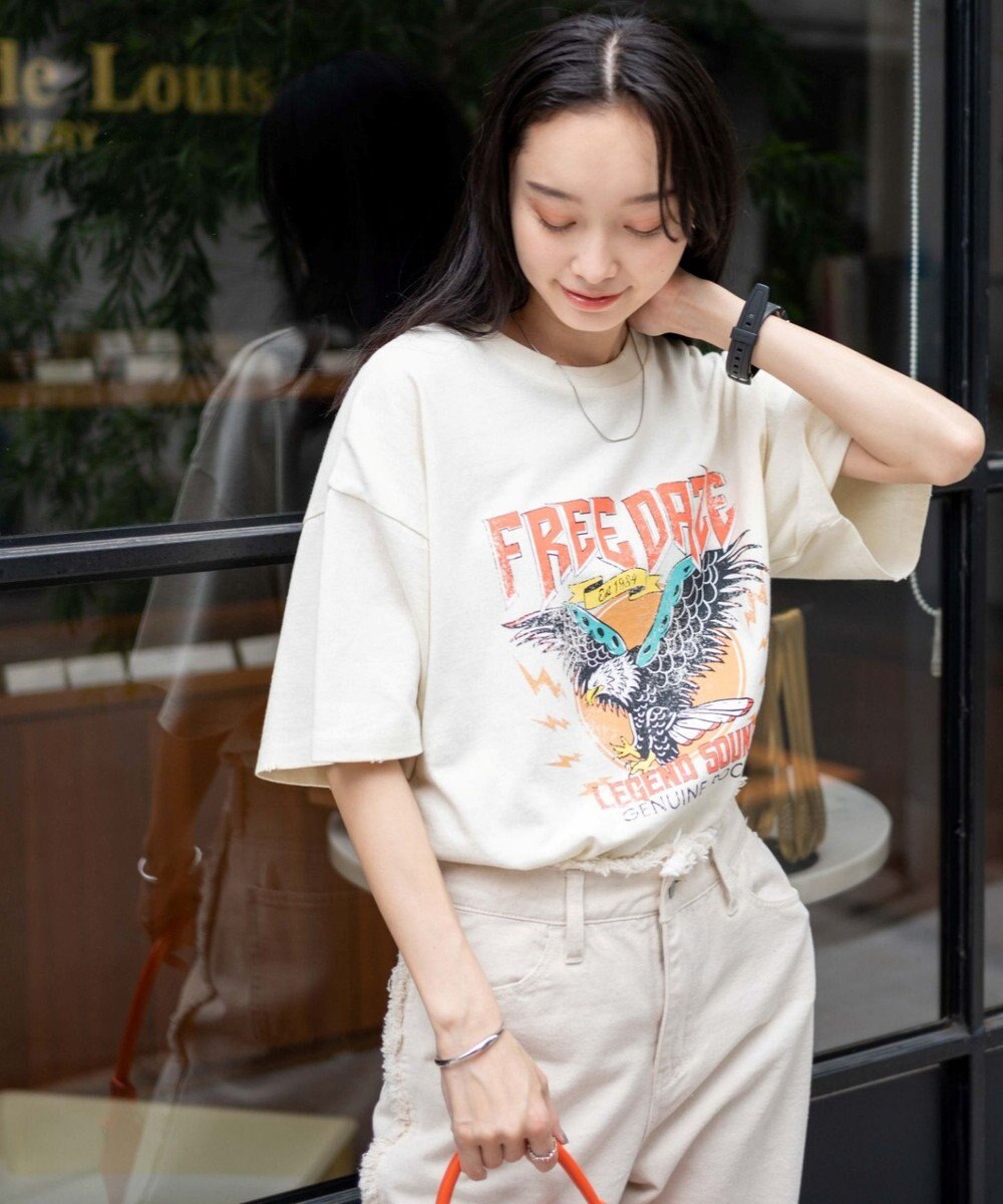WEGO ピグメントBIGTシャツ 