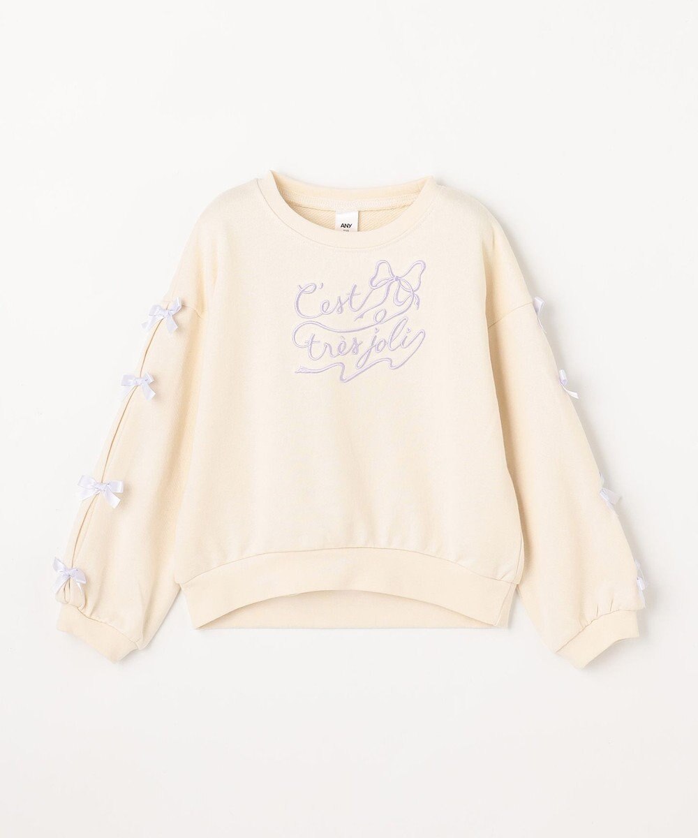 ANY KIDS 袖リボン トレーナー 