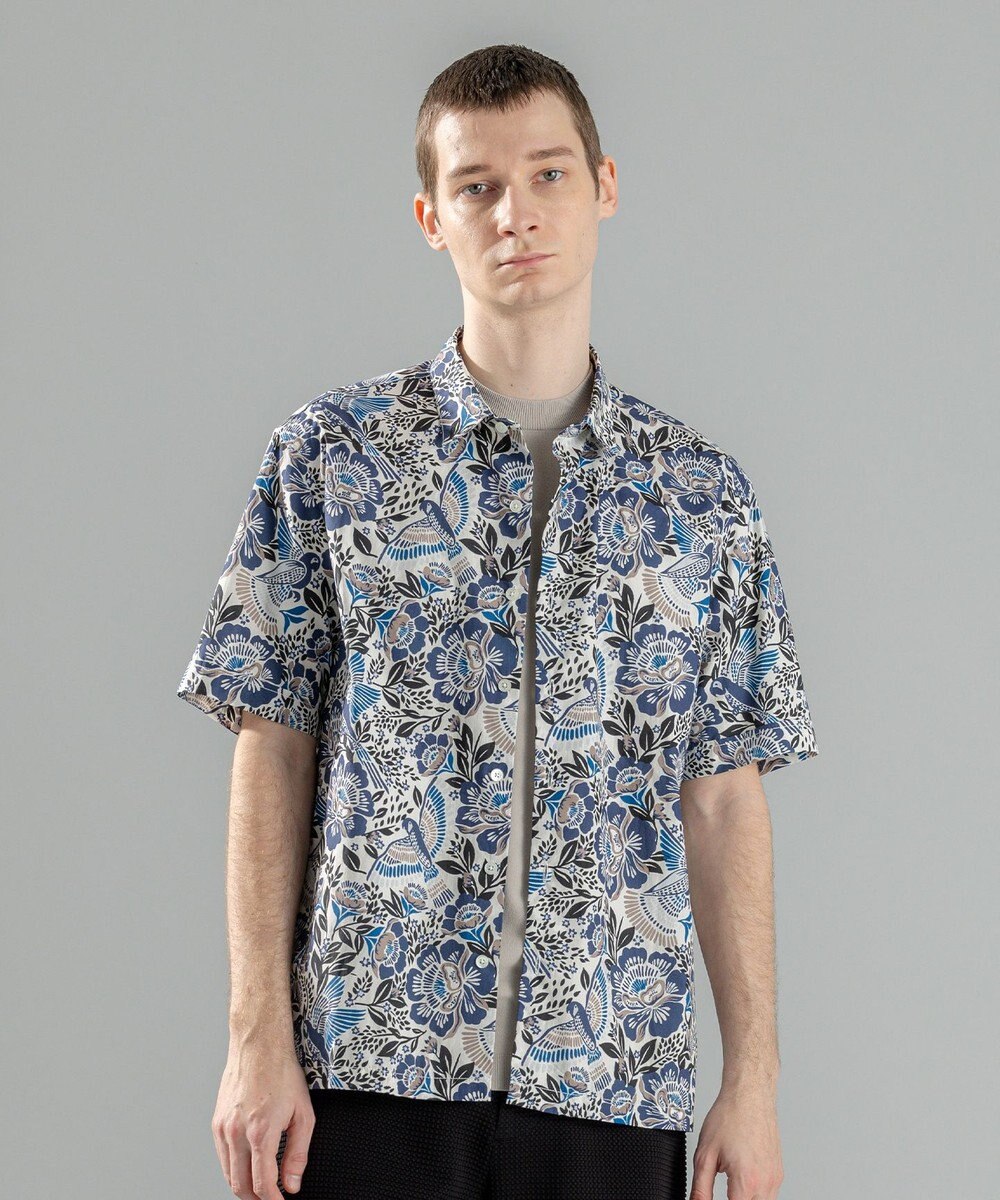 JOSEPH HOMME 新柄【洗える】メキシカントロピカルプリント　半袖レギュラーカラーシャツ 