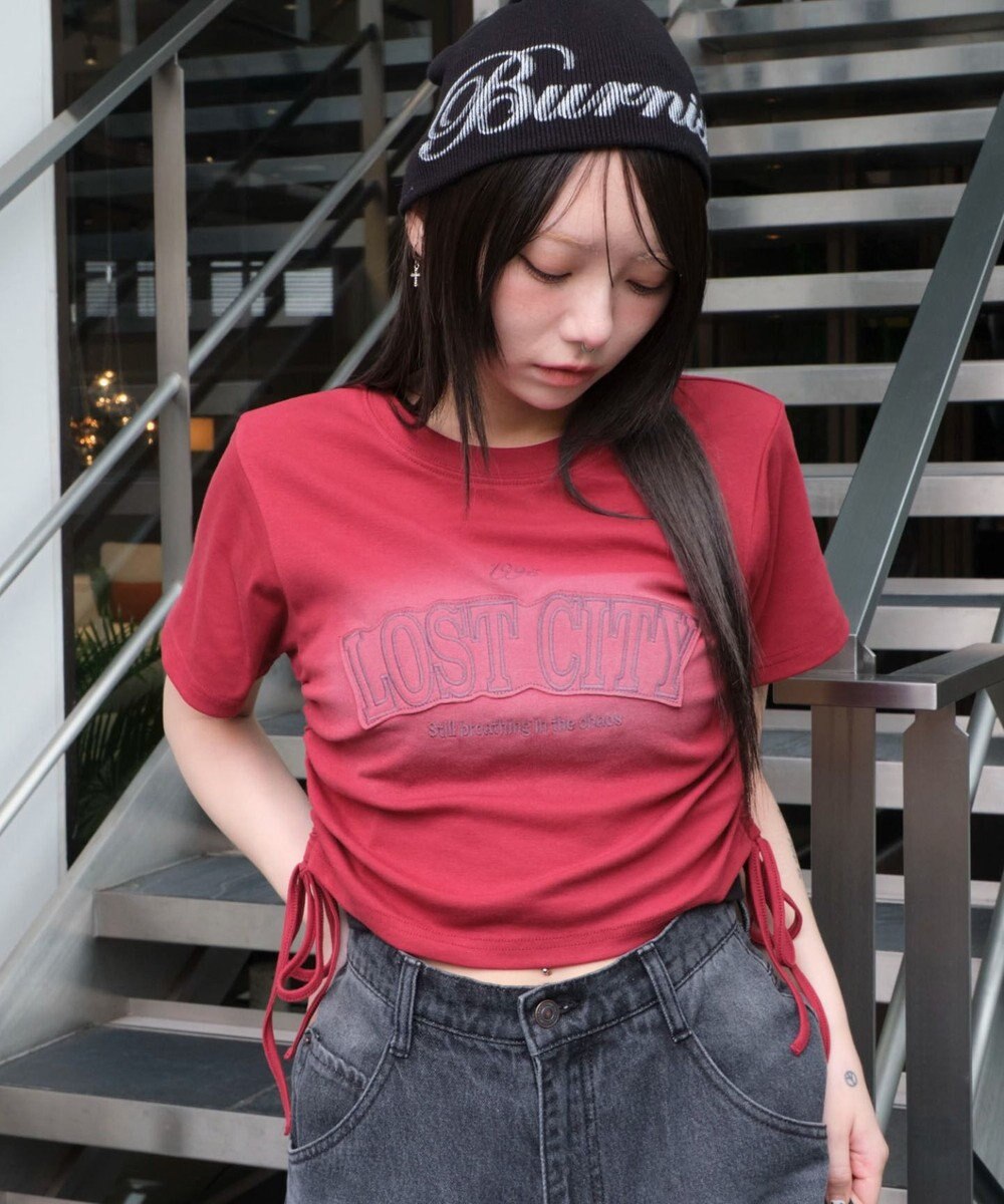 WEGO スプレーロゴドロストちびT 