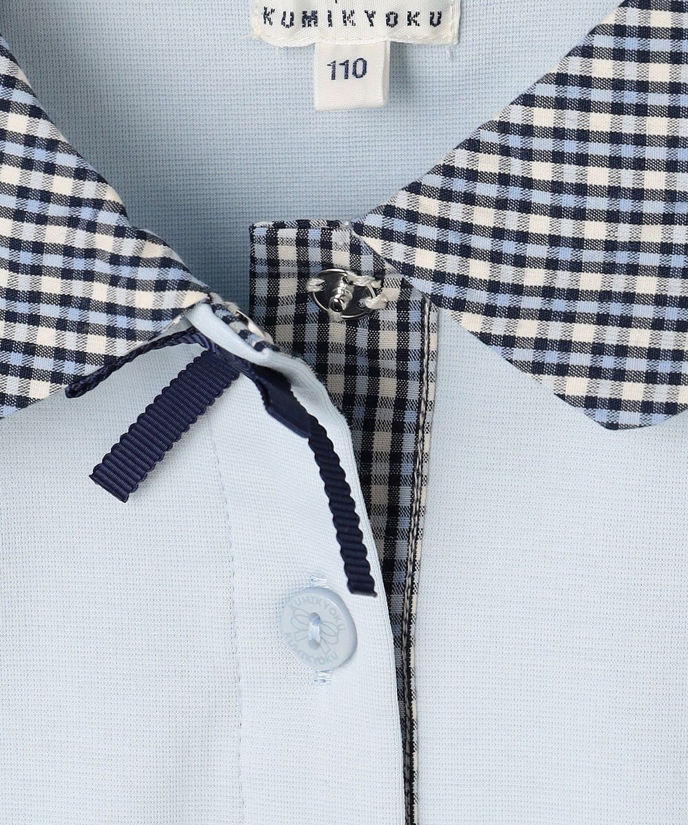 組曲 KIDS 【110-140㎝】 ミニチェック レイヤードトップス 