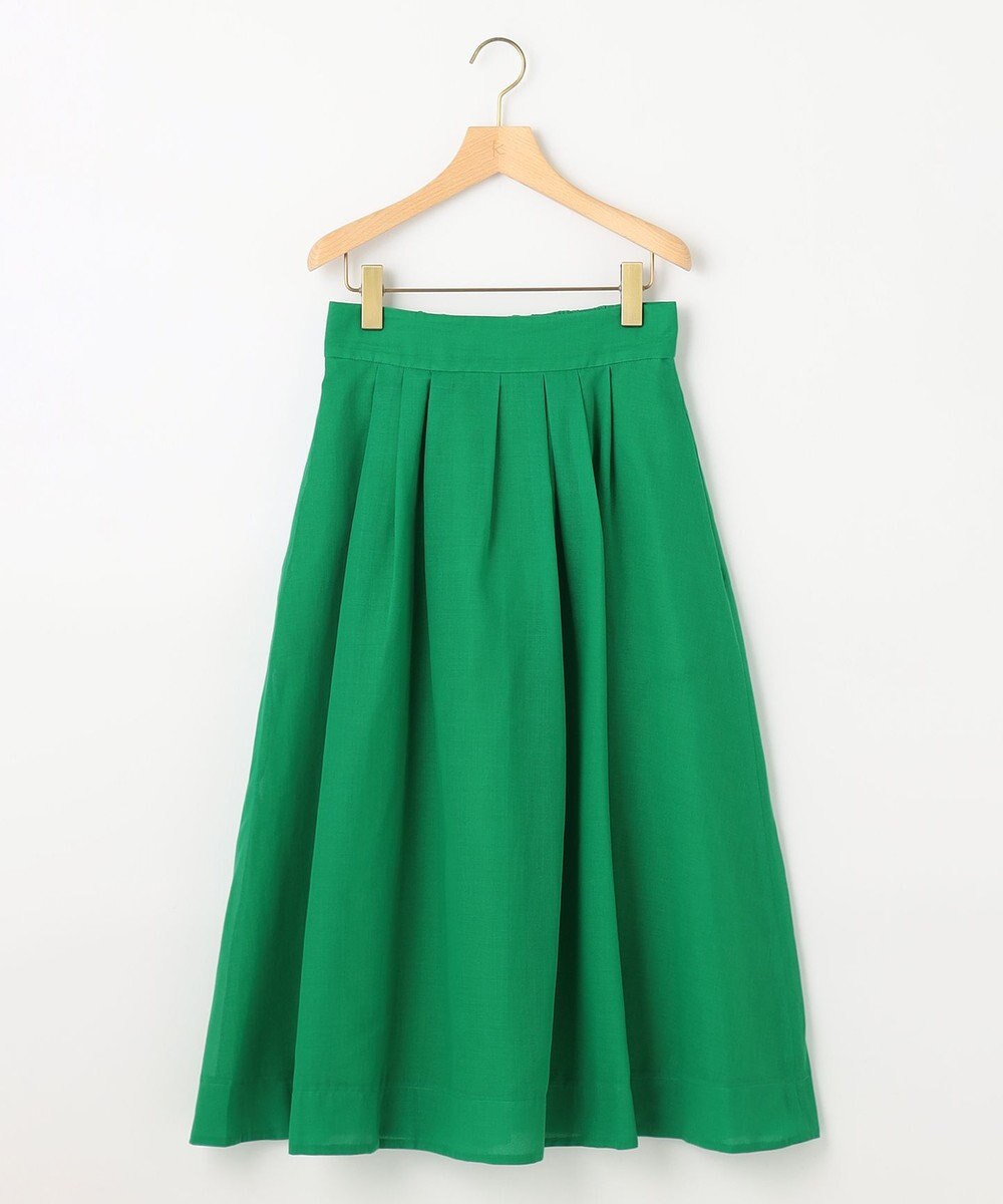 組曲 【洗える・イージーケア】カラーボイル フレアスカート 
