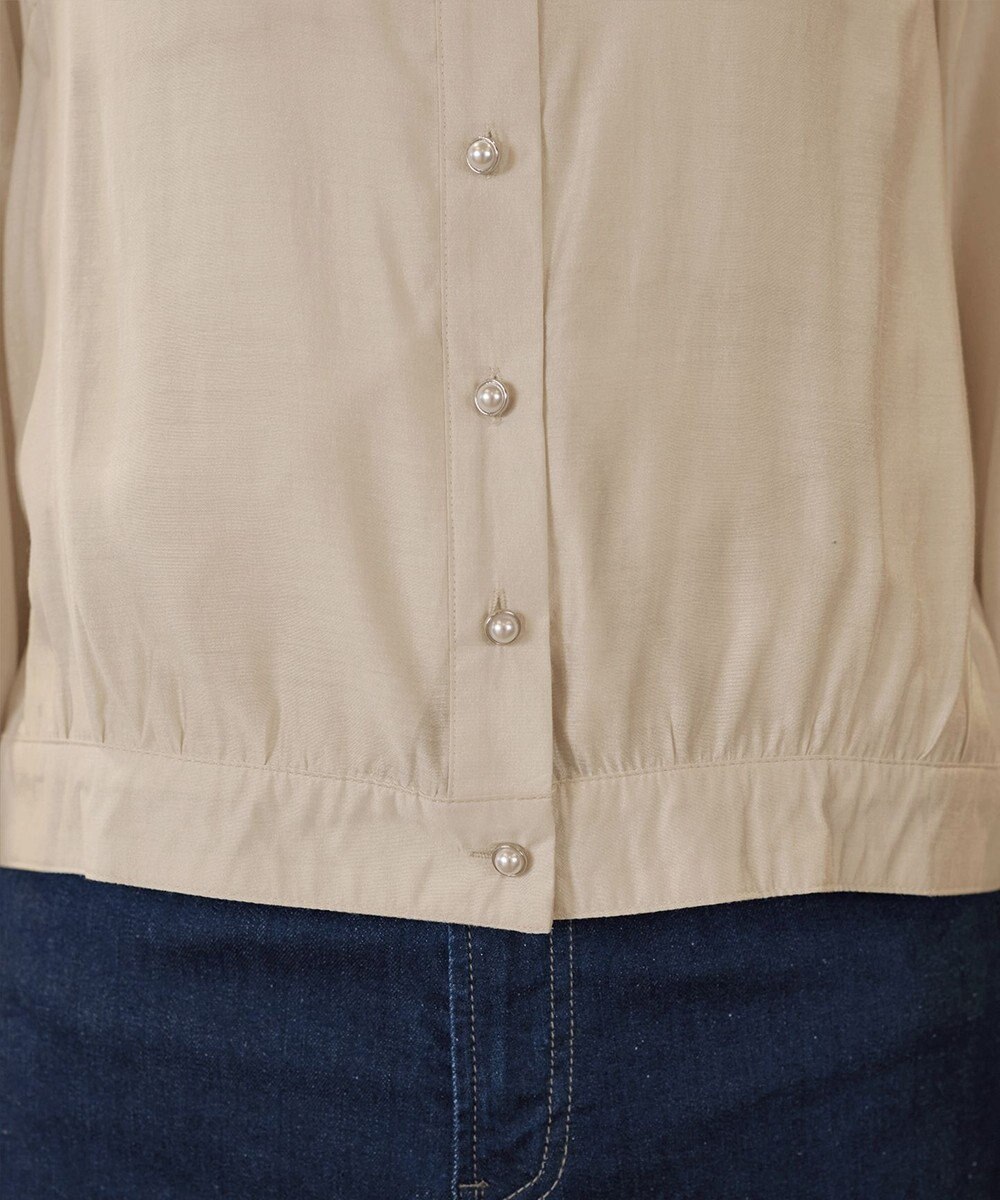 Tiaclasse パールボタンシアーブルゾン 