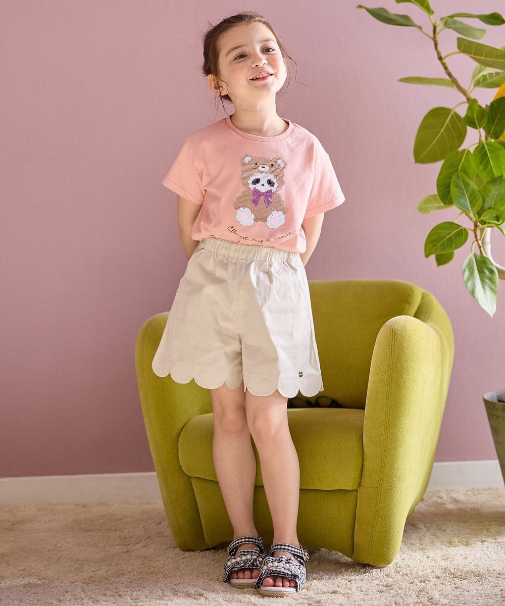 ANY KIDS 裾 スカラップ ショートパンツ 