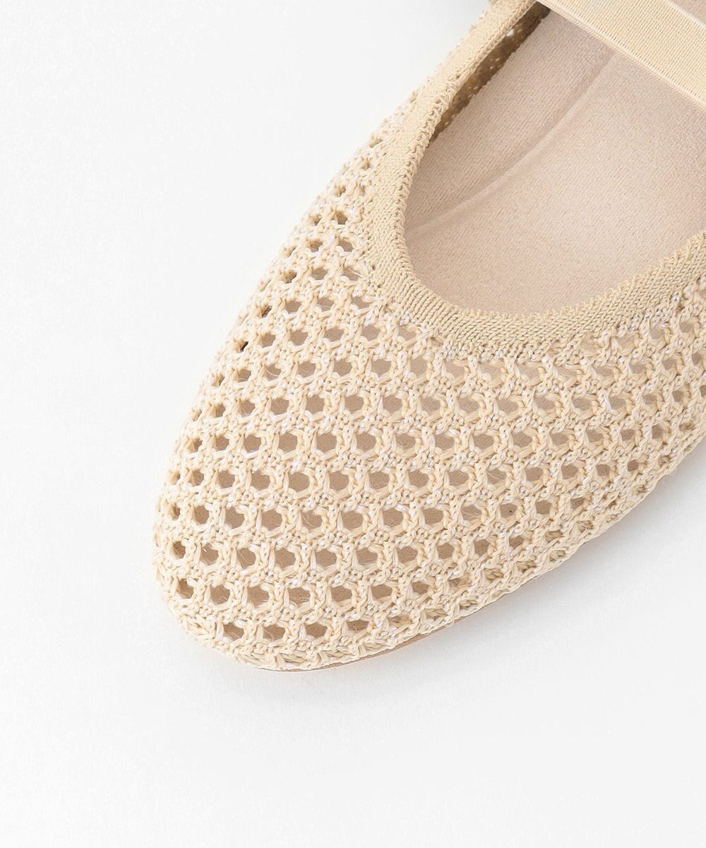steppi ラウンド メッシュ バレエパンプス 