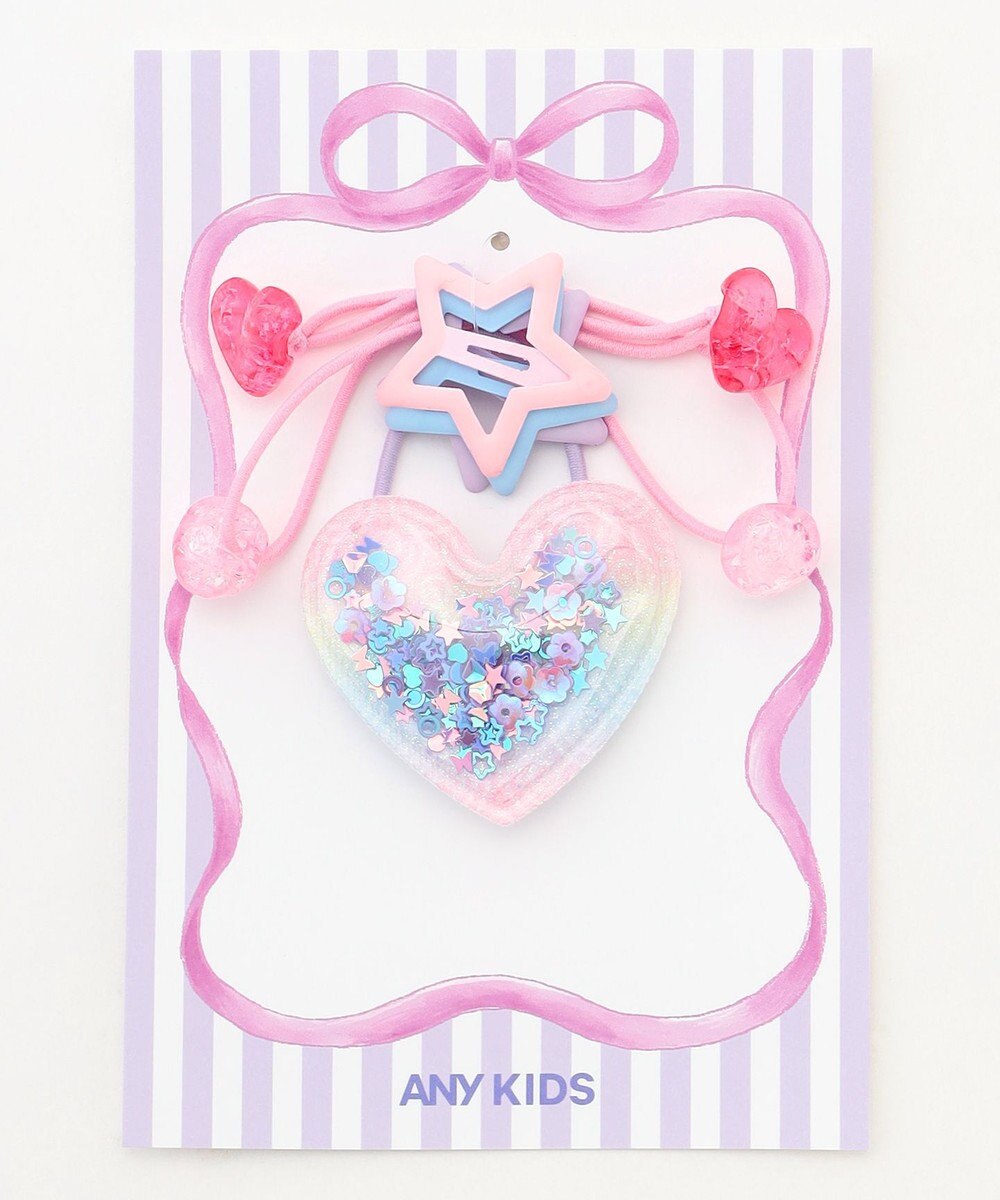 ANY KIDS 【WEB限定】ヘアアクセ 3SET （トゥインクルハート） 