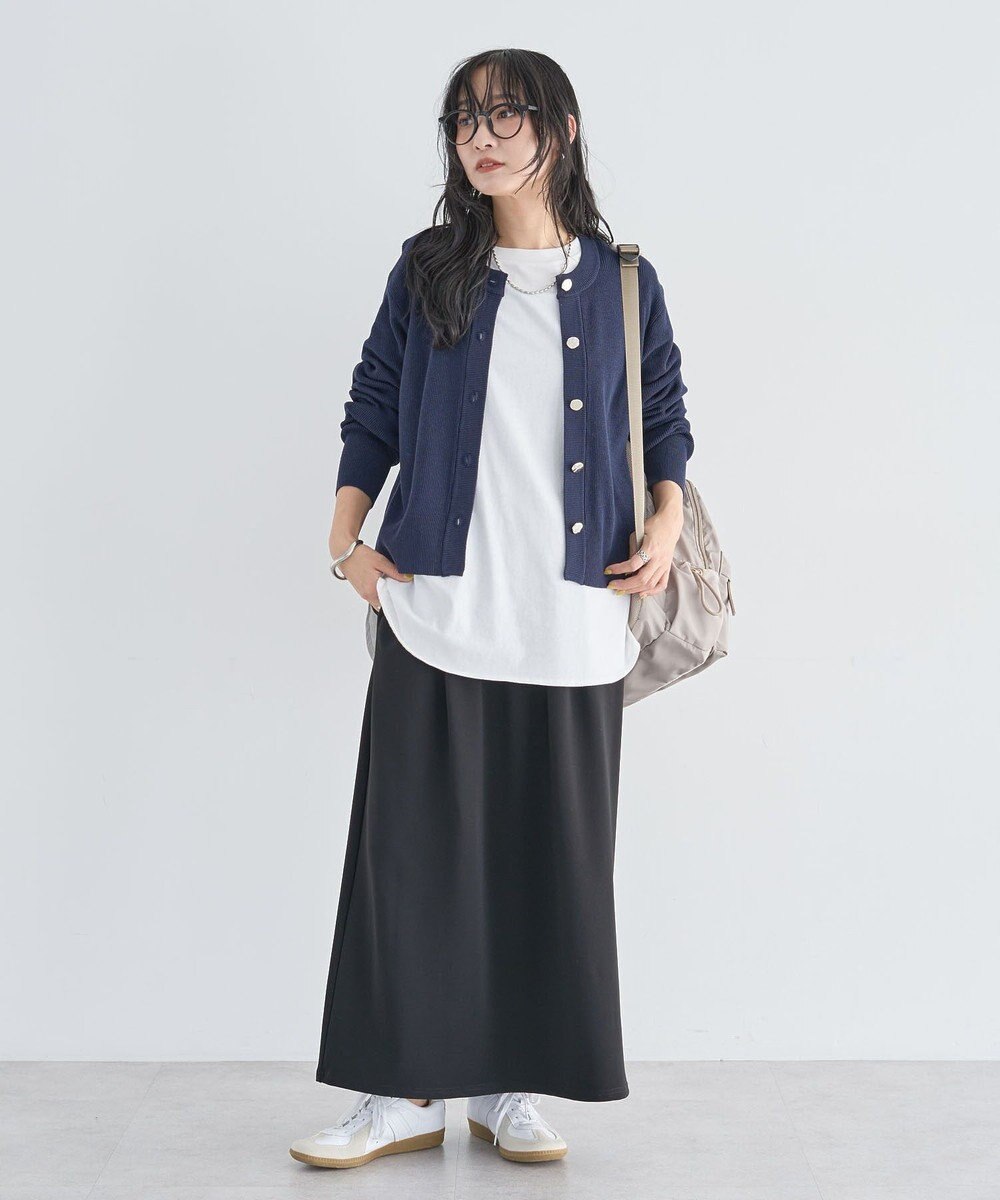 Green Parks アンチピリング金ボタンニットカーディガン 