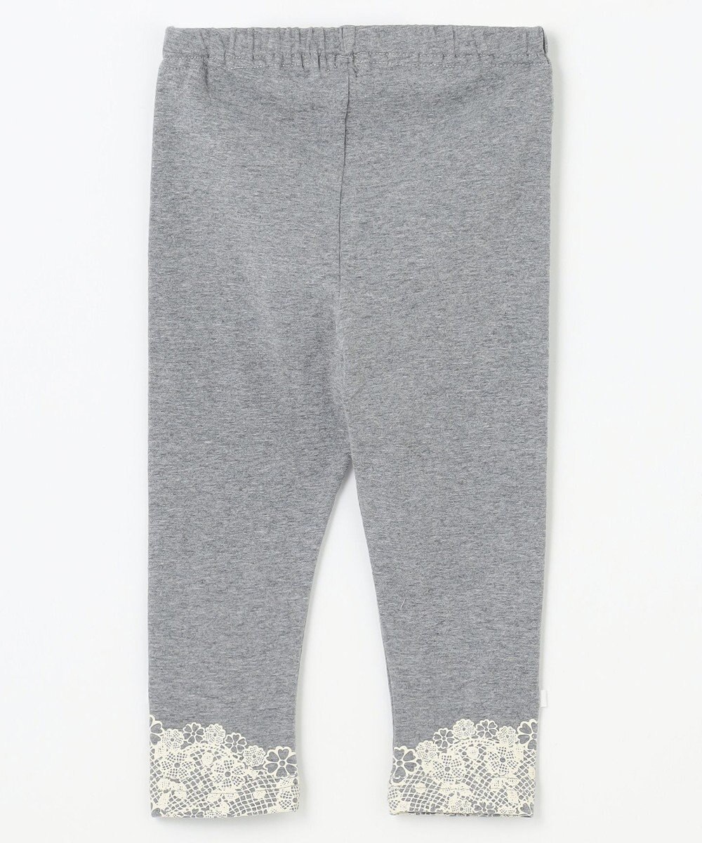 組曲 KIDS 【80-100㎝】１０分丈フラワープリント レギンス 