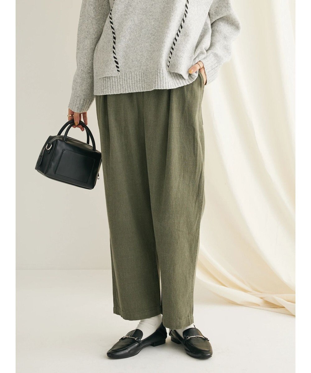 CRAFT STANDARD BOUTIQUE ピグメントツイル　Ｗタックリラックスパンツ 