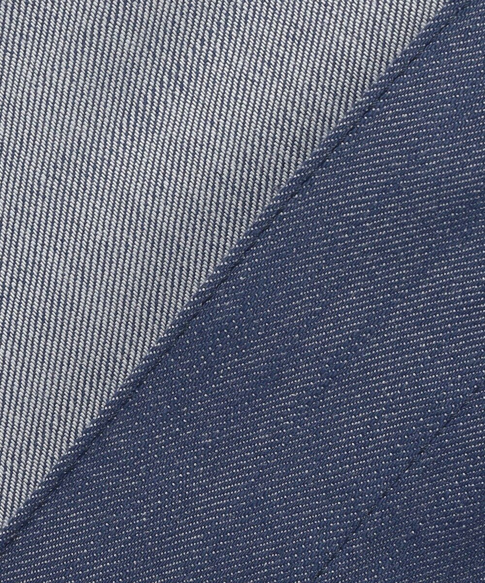 J.PRESS LADIES 【洗える】セルロースシャンブレー ノーカラー デニム ジャケット 