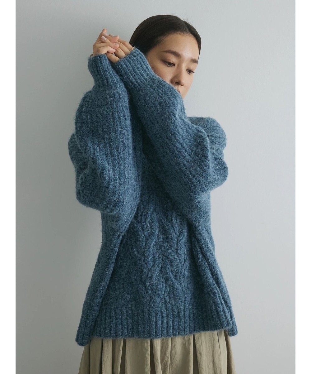 Green Parks armonia. ケーブルニットプルオーバー 