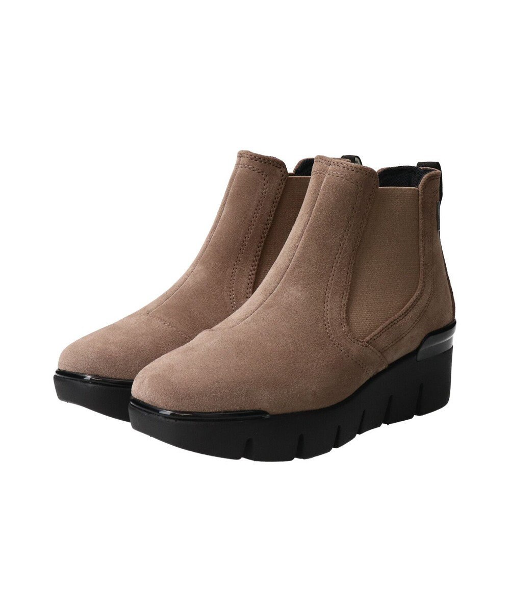 INTER-CHAUSSURES 【BUSSOLA】晴雨兼用サイドゴアレザーショートブーツ 