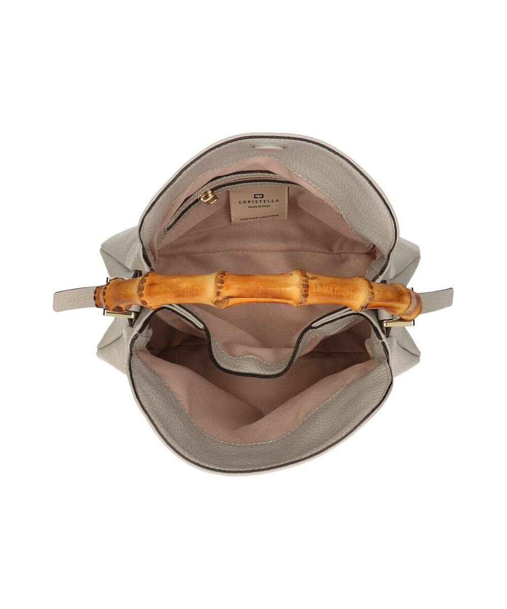 INTER-CHAUSSURES 【LORISTELLA】バンブーハンドルソフトレザーハンドバッグ 