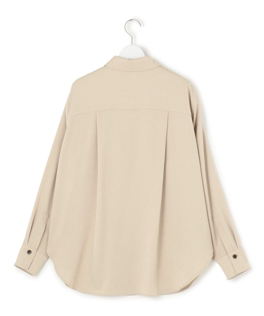 23区 L 【見上愛さん着用/Oggi10月号掲載/洗える】スエーディーサテン シャツ 