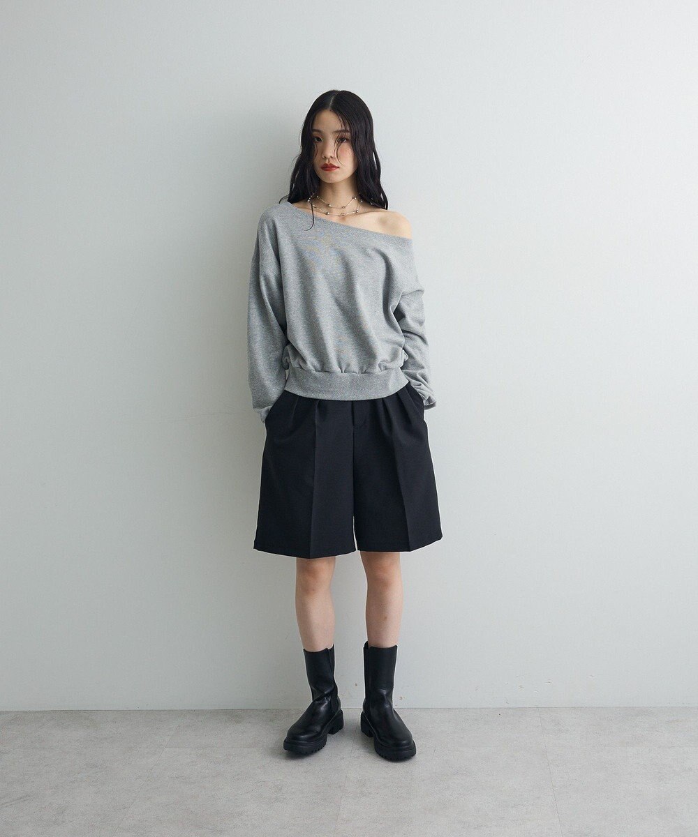 Green Parks オフショルスウェット 