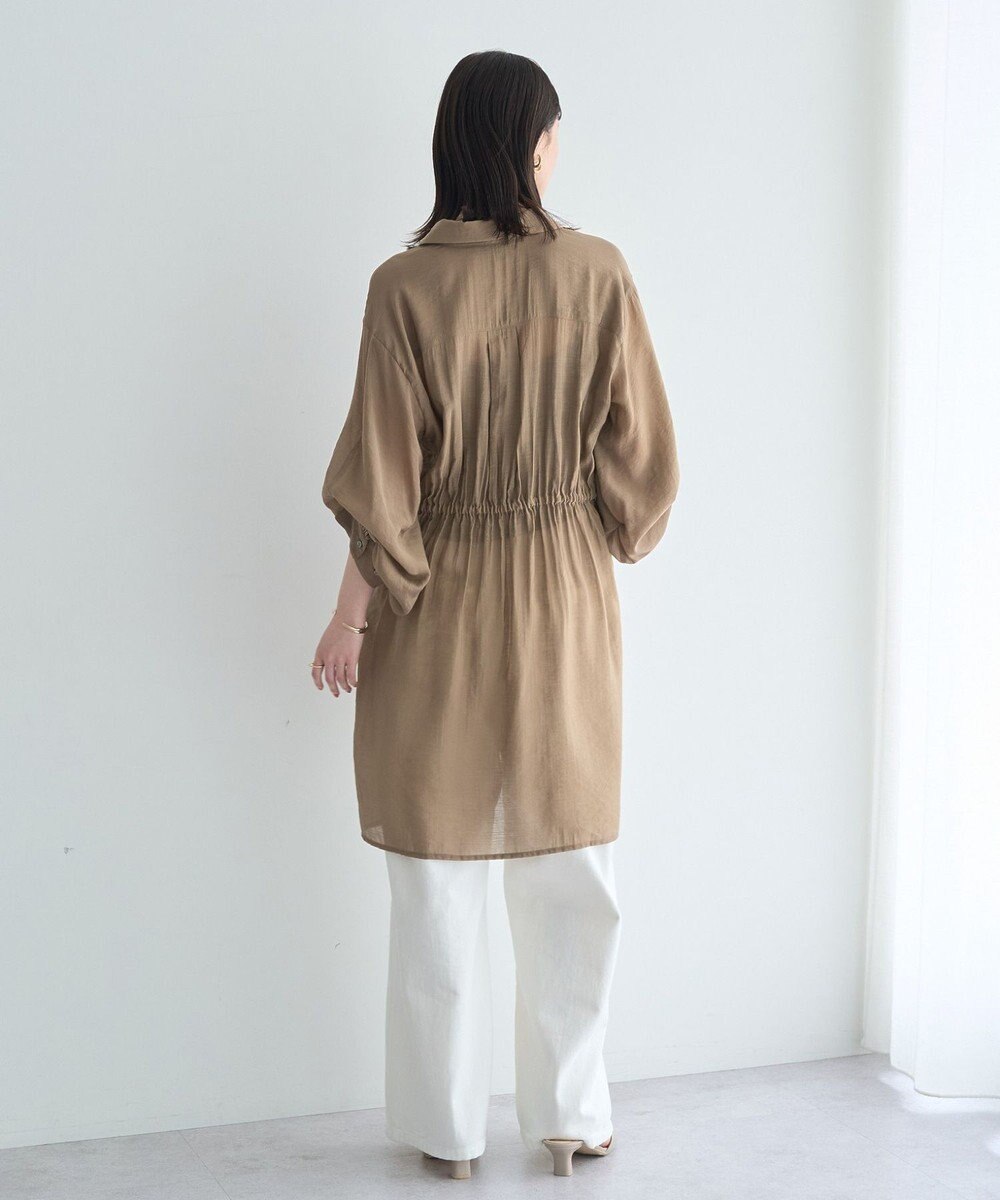 YECCA VECCA シアー2way袖バルーンチュニック 