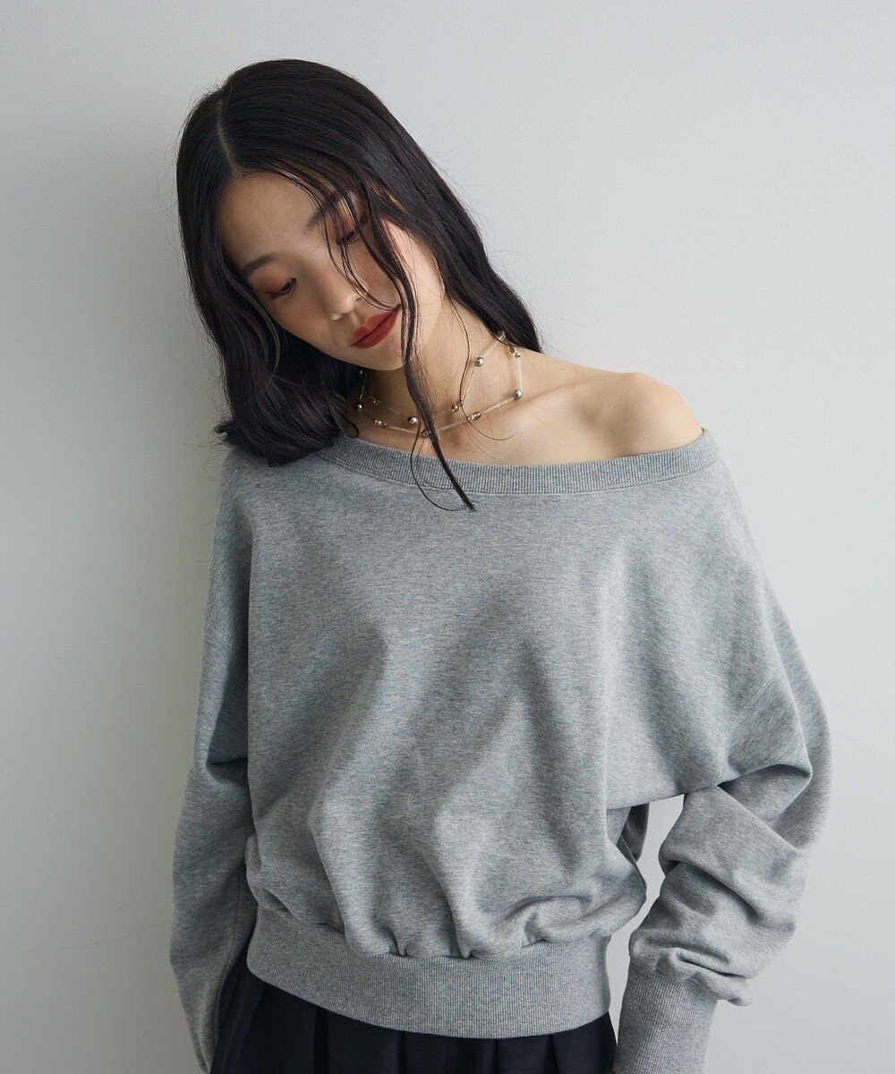 Green Parks オフショルスウェット 
