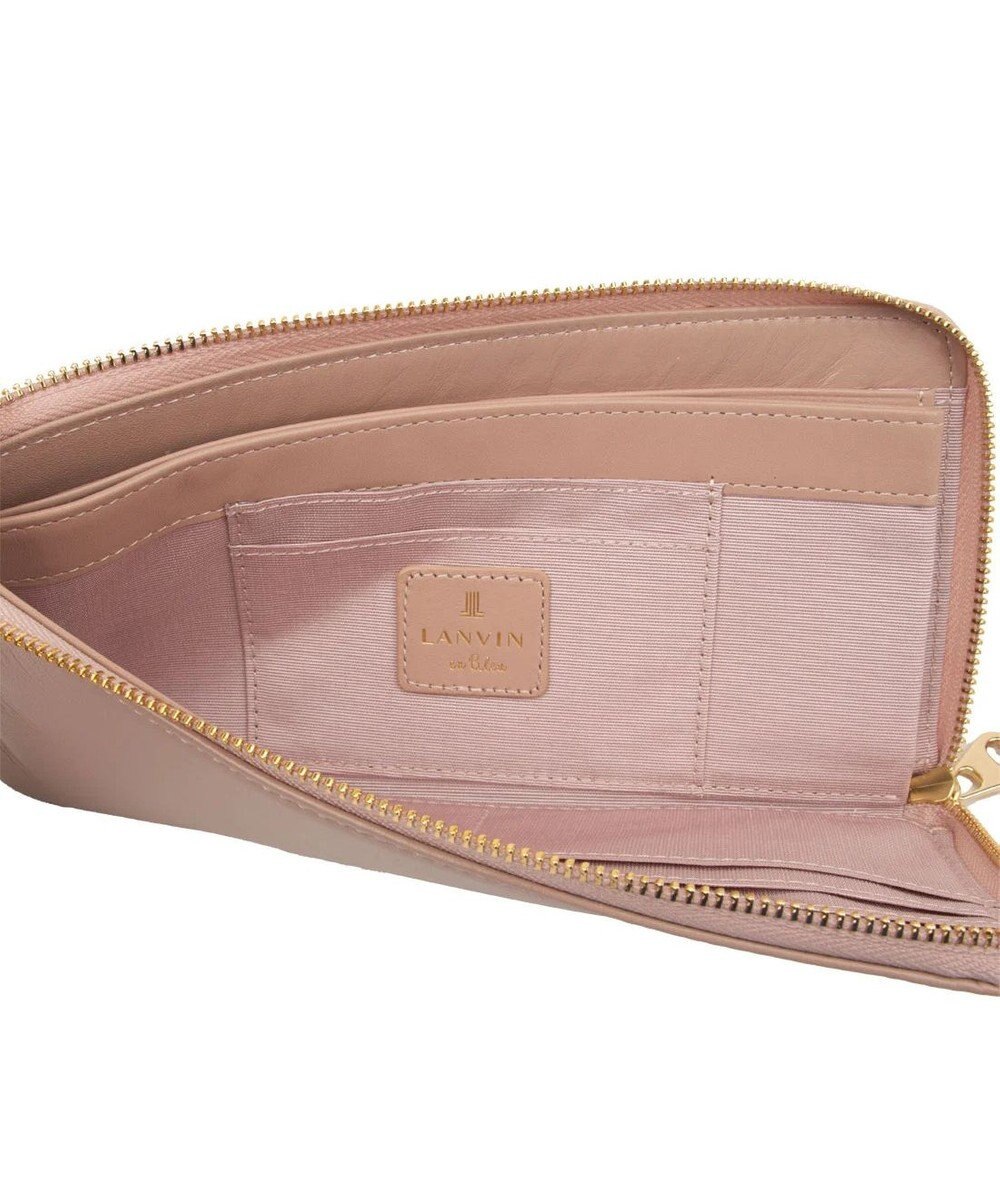 LANVIN en Bleu ペアル 薄マチLファスナー長財布 