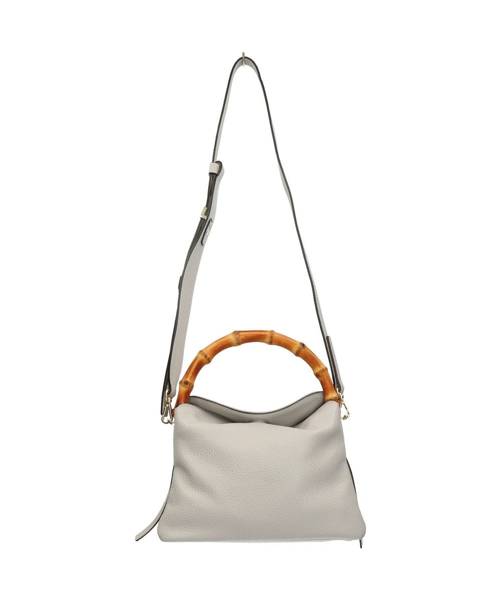 INTER-CHAUSSURES 【LORISTELLA】バンブーハンドルソフトレザーハンドバッグ 