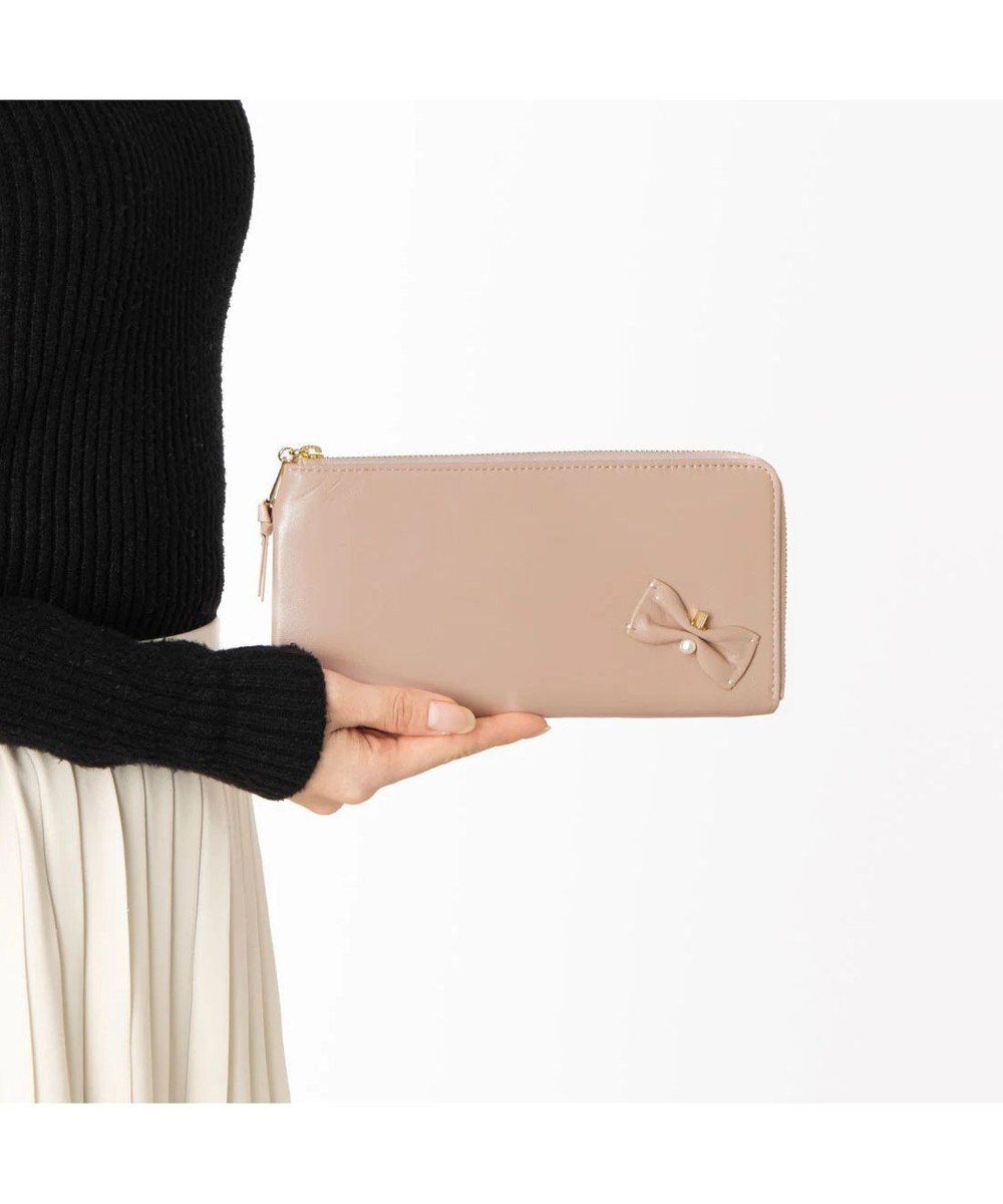 LANVIN en Bleu ペアル 薄マチLファスナー長財布 